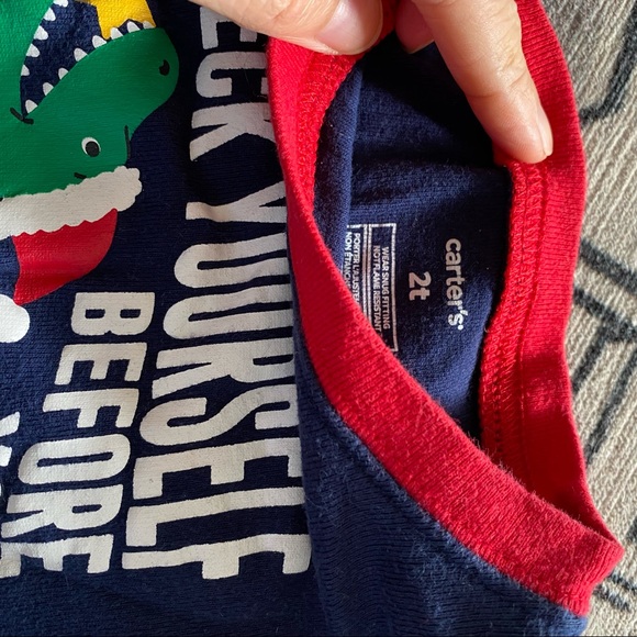 2/$18❣️ Christmas dinosaur pajamas Rex yourself - Picture 4 of 5